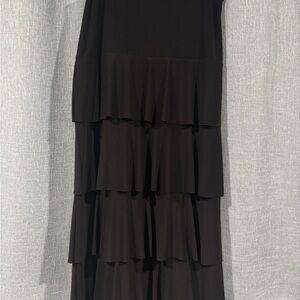 Stylish Black Layered Dress